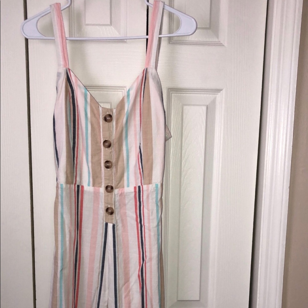 Striped jumpsuit